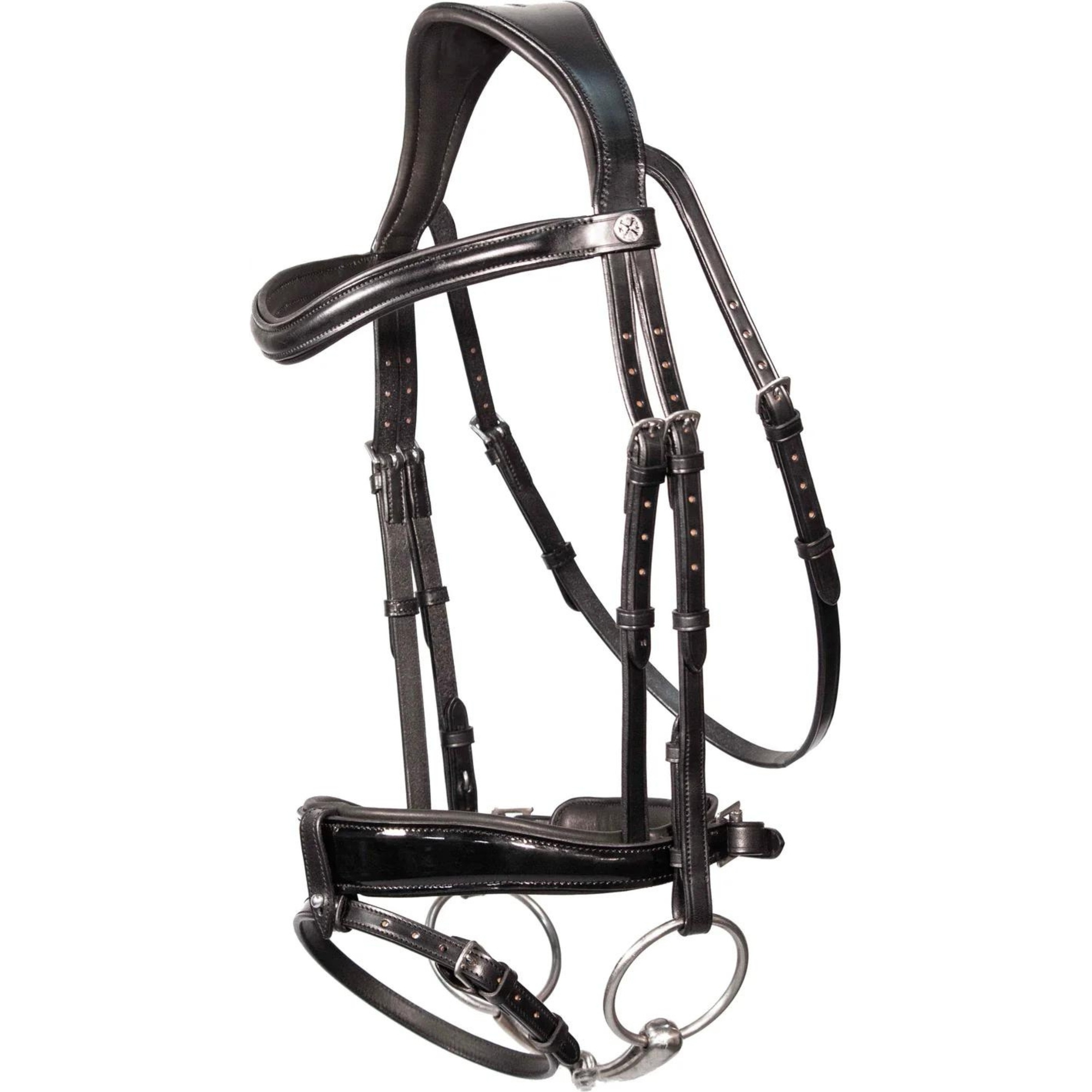 2024 Henry James Patent Dressage Bridle HJ-BR-06 - BLACK